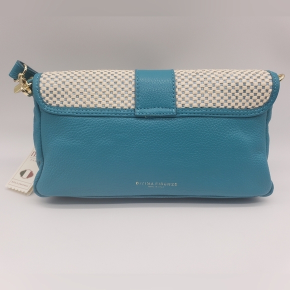 963- Divina Firenze Crossbody Bag Genuine Italian Leather Detachable NWT - Picture 5 of 11